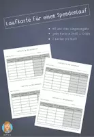 Vorschau - Anderer Materialtyp - Laufkarte für einen Spendenlauf - Deckblatt