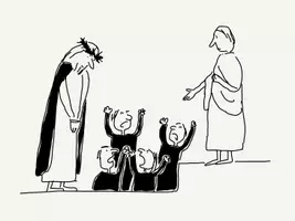 Vorschau - Mal- und Bastelvorlagen - Passion Bilderreihe zum Ausschneiden - Seite 1