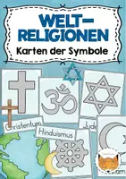 Vorschau - Arbeitsblätter - Symbole Weltreligionen Materialpaket - Seite 1