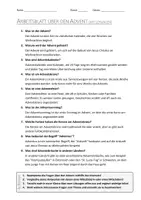 Vorschau - Arbeitsblätter - AB mit Fragen zum Thema "Advent" + Lösungsblatt + Infografik - Seite 1