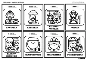 Vista previa - Juegos / Gamificación - WORKING WOMEN (Jobs) – Who am I? (B&W) - página 3