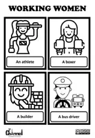Vista previa - Juegos / Gamificación - WORKING WOMEN - B&W Flash Cards - página 2