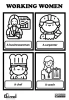 Vista previa - Juegos / Gamificación - WORKING WOMEN - B&W Flash Cards - página 3