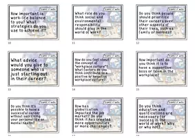 Vorschau - Spiele - The world of work - Stop and Swap Cards / Speaking Prompts - Seite 1