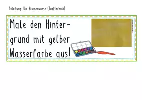 Vorschau - Stundenentwürfe - Kunststunde: Die Blumenwiese (Tupftechnik) (A3) - Seite 3
