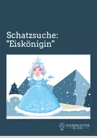 Vorschau - Spiele - eBook: Eisköniginnen-Schatzsuche für Kinder - Deckblatt