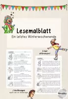 Vorschau - Arbeitsblätter - Materialpaket: Lesemalblätter "Winter - Weihnachten" - Seite 1