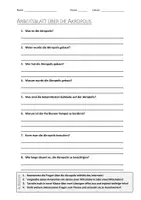 Vorschau - Arbeitsblätter - AB mit Fragen zum Thema "Akropolis" + Lösungsblatt + Mindmap + Infografik - Deckblatt