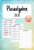 Vorschau - Arbeitsblätter - Plusaufgaben bis 10 - Arbeitsblätter - Deckblatt