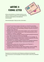 Vorschau - Merkblätter - Writing a Formal Letter - Seite 1