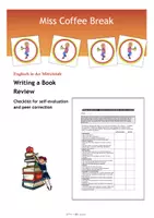 Vorschau - Arbeitsblätter - Book Review (Checklist / Peer Feedback) - Deckblatt