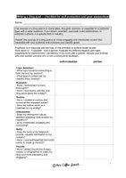 Vorschau - Arbeitsblätter - Writing a Blog Post / Blog Entry (Checklist / Peer Feedback) - Seite 1