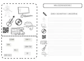 Vorschau - Arbeitsblätter - Mini-Lesespur Buchstabe C - Seite 1