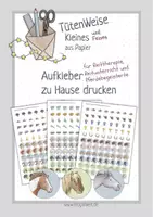 Vorschau - Mal- und Bastelvorlagen - Aufkleber für Reittherapie, Reitpädagogik und Pferdebegeisterte zu Hause drucken - Deckblatt
