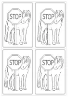 Vorschau - Bildkarten - Stopp-Karten für ADHS-Einzeltraining und -Gruppentraining in der Reittherapie - Seite 3