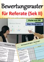 Vorschau - Anderer Materialtyp - Bewertungsraster Bewertungsbögen - Referate Präsentationen Bewertung - Deckblatt