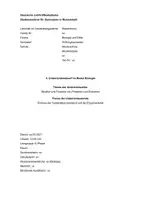 Vorschau - Stundenentwürfe - Unterrichtsentwurf: Auswirkung der Substratkonzentation auf die Enzymaktivität (Wasserstoffperoxid) - Seite 1