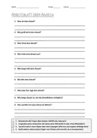 Vorschau - Arbeitsblätter - AB mit Fragen zum Thema "Amsel" + Lösungsblatt + Infografik - Deckblatt