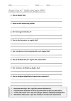 Vorschau - Arbeitsblätter - AB mit Fragen zum Thema "Angkor Wat" + Lösungsblatt - Deckblatt