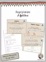 Vorschau - Poster - Regelplakate Adjektive - Deckblatt