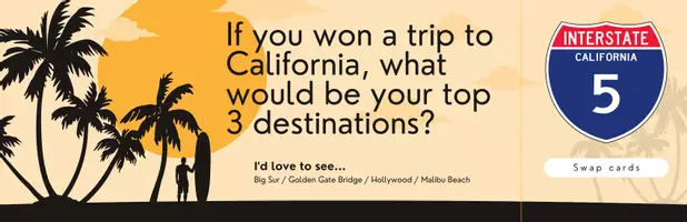 Vorschau - Aufgabenkarten - Swap cards: California - Deckblatt