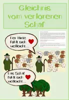 Vorschau - Bildkarten - Das Gleichnis vom verlorenen Schaf - Deckblatt