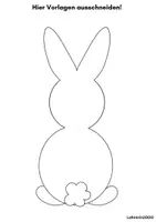 Vorschau - Mal- und Bastelvorlagen - Ausmalbild / Girlande - Osterhasen Motiv zur Dekoration - Seite 3
