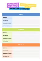 Vorschau - Arbeitsblätter - KI Liste Fragebogen - welche Programme gibt es? - Deckblatt