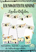 Vorschau - Arbeitsblätter - Lernwörtertraining mit Zaubertafeln - Deckblatt
