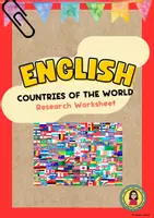 Vista previa - Hojas de trabajo - Countries of the World | Research Worksheet | Project-Based Learning - Portada