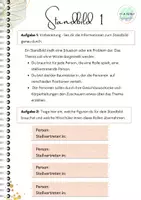 Vorschau - Arbeitsblätter - Standbild kleinschrittiger Arbeitsauftrag mit Differenzierung und Bewertungsbogen Sekundarstufe - Seite 1