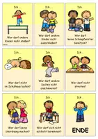 Vorschau - Spiele - DaZ/ DaF Lesespiel_Konjugation_Ich darf nicht wer darf nicht_Schule_Modalverben - Seite 1