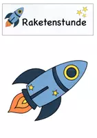 Vorschau - Mal- und Bastelvorlagen - Raketenstunde - Karten zum Forder- und Förderunterricht - Seite 3