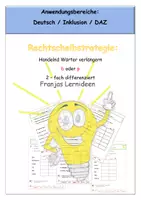 Vorschau - Arbeitsblätter - Rechtschreibstrategien b oder p - Deckblatt