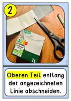 Vorschau - Mal- und Bastelvorlagen - Anleitung: Geldbeutel aus Milchkarton - Seite 3