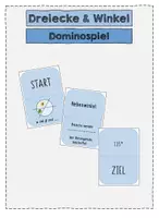Vorschau - Spiele - Dreiecke & Winkel Dominospiel mit 16 Spielkarten - Deckblatt