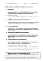 Vorschau - Arbeitsblätter - AB mit Fragen zum Thema "Autismus" + Lösungsblatt + Mindmap + Infografik - Seite 3