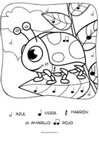 Vista previa - Manualidades / Dibujos para colorear - Fichas para colorear figuras musicales - página 3