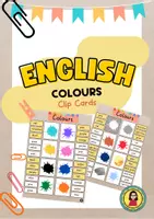 Vista previa - Hojas de trabajo - Colours Clip Cards | Vocabulary - Portada