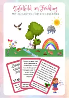 Vorschau - Präsentationen/Tafelbilder - Lesespiel - Tafelbild im Frühling - Deckblatt