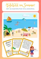Vorschau - Spiele - Lesespiel - Tafelbild im Sommer - Deckblatt