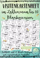 Vorschau - Arbeitsblätter - Visitenkartenheftchen im Zahlenraum bis 10 - Zahl des Tages - Deckblatt