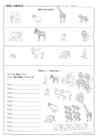 Vorschau - Arbeitsblätter - WILD ANIMALS - Worksheet and picture cards - Englischunterricht - Seite 3