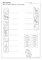 Vorschau - Arbeitsblätter - WILD ANIMALS - Worksheets and picture cards - Interactives included - Seite 3