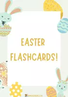 Vista previa - Tarjetas / Manipulativos - Easter flashcards in English! - Portada