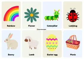 Vista previa - Tarjetas / Manipulativos - Easter flashcards in English! - página 2