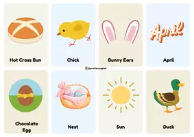 Vista previa - Tarjetas / Manipulativos - Easter flashcards in English! - página 3