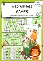 Vorschau - Stationenlernen - WILD ANIMALS - Spiele zur Festigung des Wortschatzes - Deckblatt