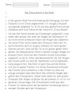 Vorschau - Test - Lernzielkontrolle Lesen 2. Klasse Der Zirkus kommt - Seite 1