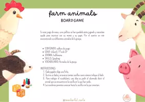 Vista previa - Juegos / Gamificación - Farm Animals BOARDGAME / Juego de mesa Animales de la Granja - página 2